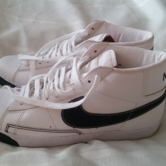NIKE Sneakers Swoosh  US MEN SIZE 14 - PURE LEATHER! - Rare shoes. main image 4